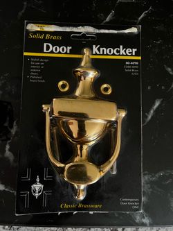 Solid Brass Door Knocker Classic Brassware