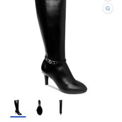 BLACK LEATHER BOOTS