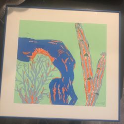 Signed And Numbered Water Color Painting Of Artist Jorge L. Santis # 178