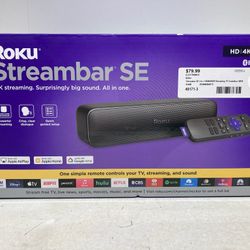 ROKU 9104R  Streambar SE 2-in-1 HD/4K/HDR Streaming TV Soundbar