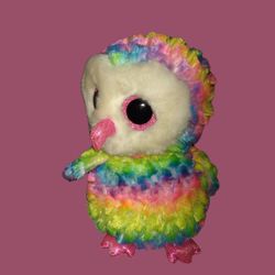 Ty's Beanie Boos Owen The Rainbow Owl 12"