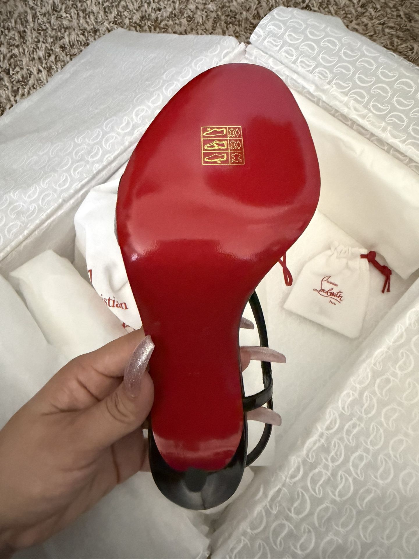Christian Louboutin Red Bottom Heels – Size 7 (Black)