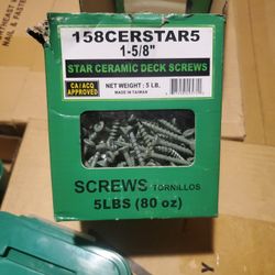 Deck Screws  Green  1-5/8