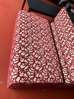 Red chairs, Task chairs, ottomans