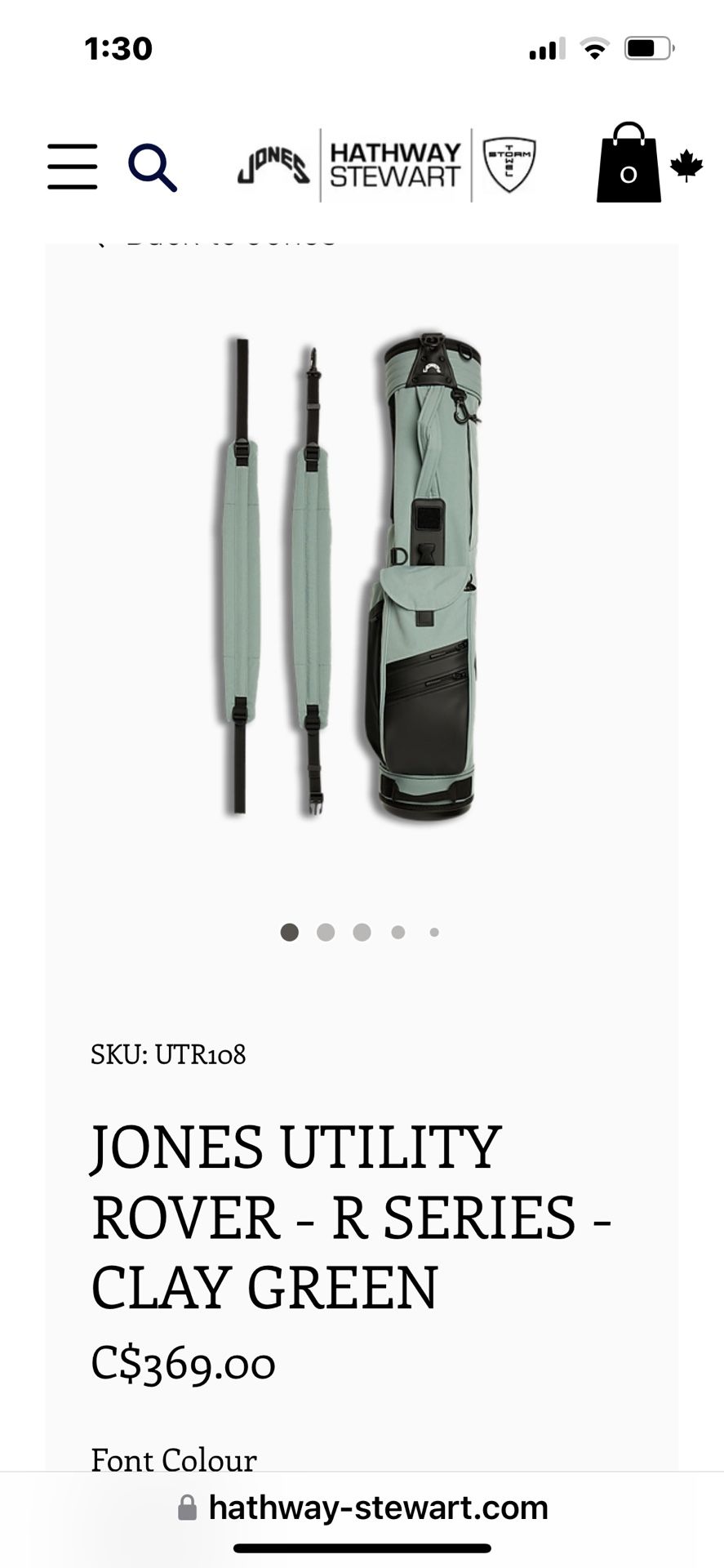 Brand New Jones Utility Rover - R Series- Clay Green