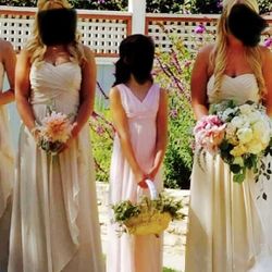 Pink Flower Girl Dress