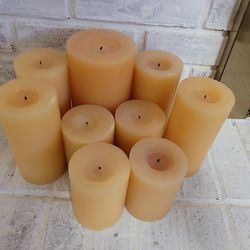 Hearth And Hand with Magnolia Yellow Pillar Candles 