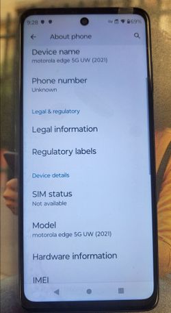 Verizon Motorola Edge 5G 2021 CDMA-GSM Unlocked Spectrum Mobile/Visible/T-Mobile/AT&T/TracFone/Metro PCS/Boost Mobile/Mint Mobile/Simple Mobile