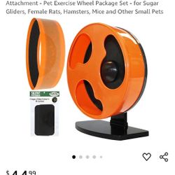 Silent Runner 12" Regular Wheel Pet Exercise Wheel Package Set - for Sugar Gliders, Rats, Hamsters, Mice and Other Small Pets 