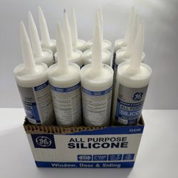 GE Silicone 1 All Purpose 100% Silicone Caulk, 10.1 Oz.