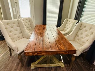 Real Wood Dinning Room Table