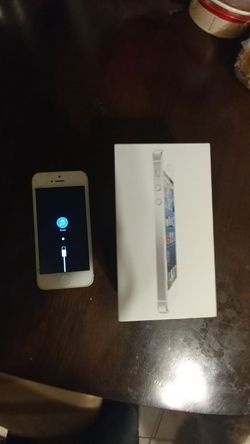 Iphone 5 cracked screen! With box! Not a dent or scratch on body