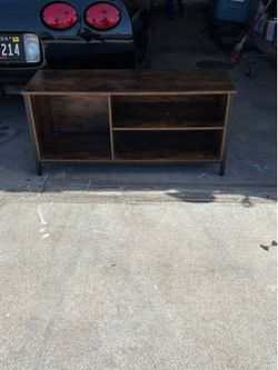 Wood tv stand
