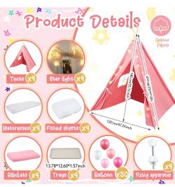 Girls pink  Sleepover party tents