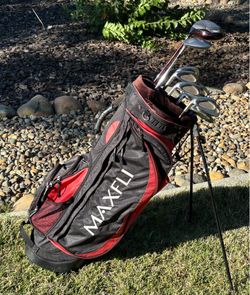 Left-Handed Tommy Armour “Royal Scot” golf set (Driver+3w+3i-pw+sw+putter+stand bag)