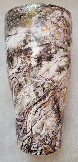 30oz Marble Dipped Stainless Steel Tumbler (Hogg Brand)