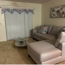 2 Piece Modular Sectional with Chaise