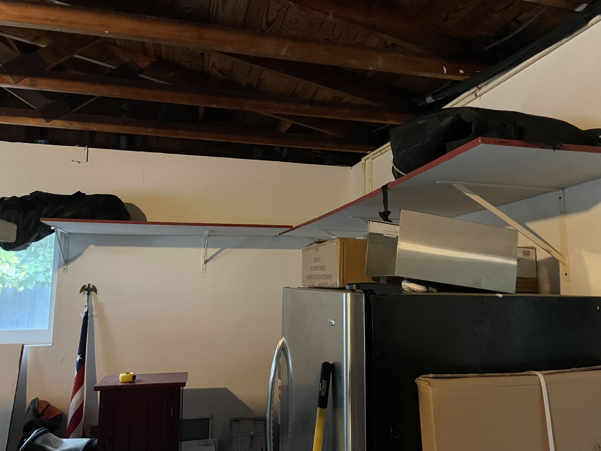 10 Large Wood garage Shelves With Metal Frames