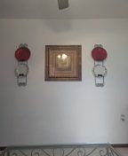 Fraim with plate holder