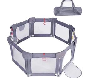 Foldable baby playpen for baby and pets (bottom pad /ocean ball not included)