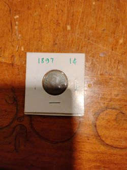 1897 1 cent penny