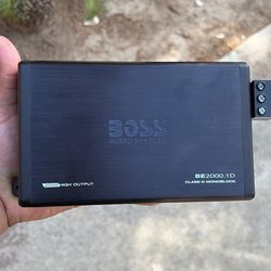  Boss mono amp 2000 output