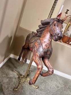 Exquisite antique carousel horse