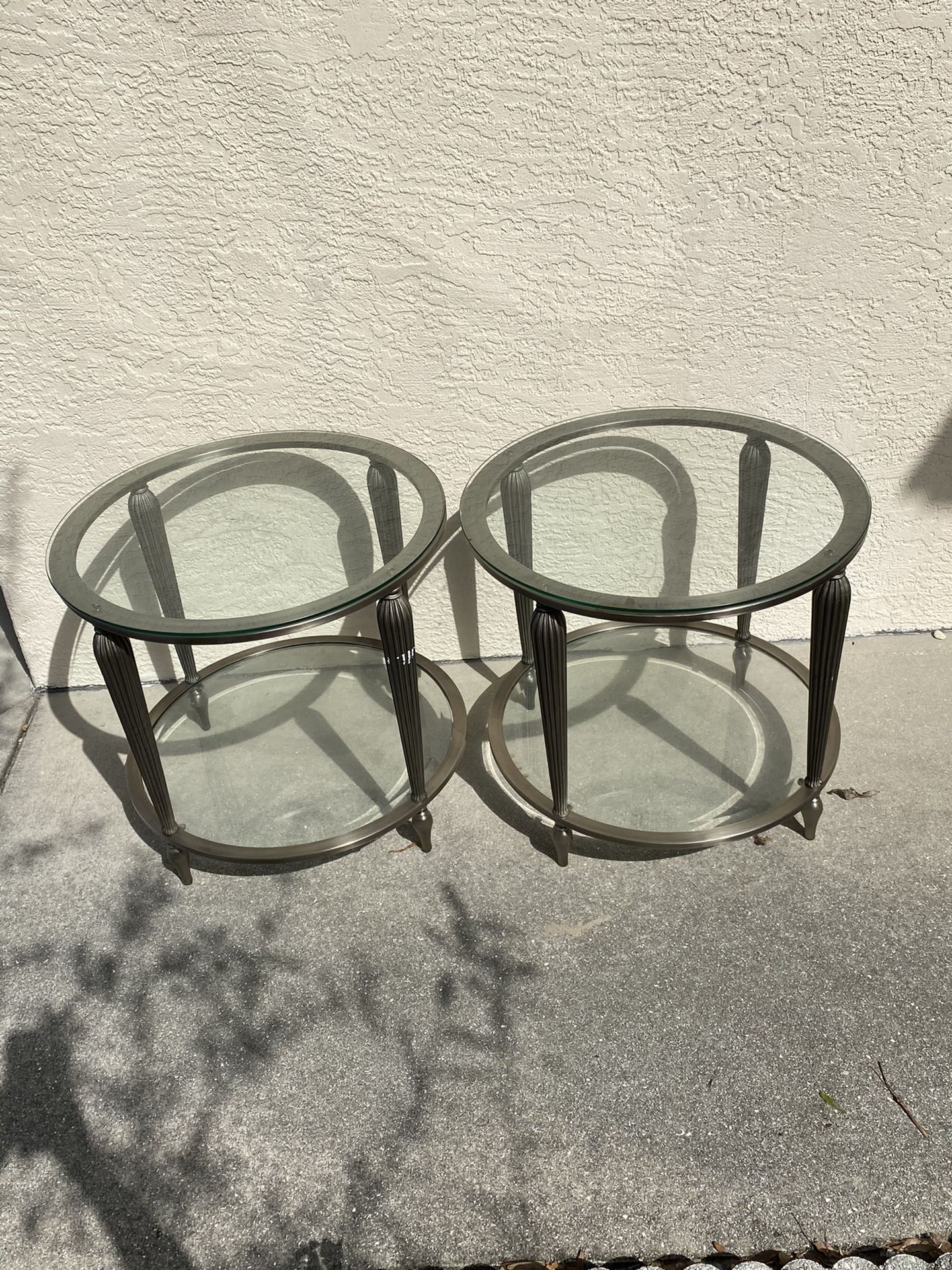 Beautiful metal end tables