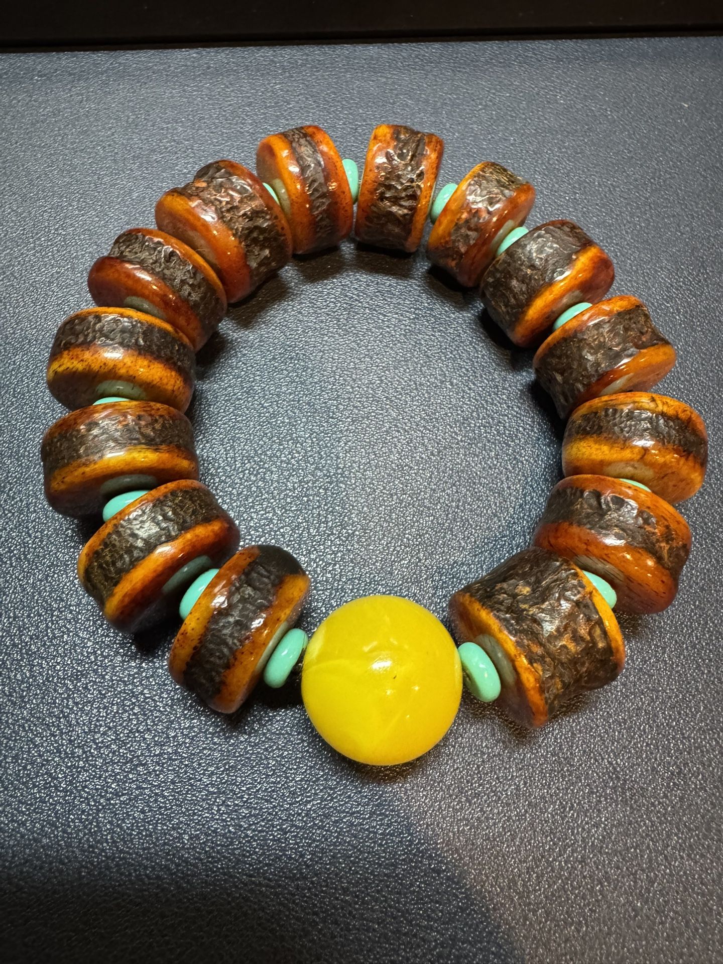 Handcrafted yak bone bracelet