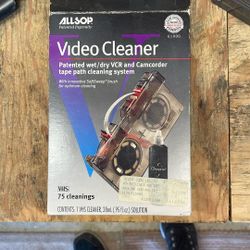Allsop 3 VCR Head VHS Tape Path Drive Wet/dry Cleaner 61000 Missing Pad. J1