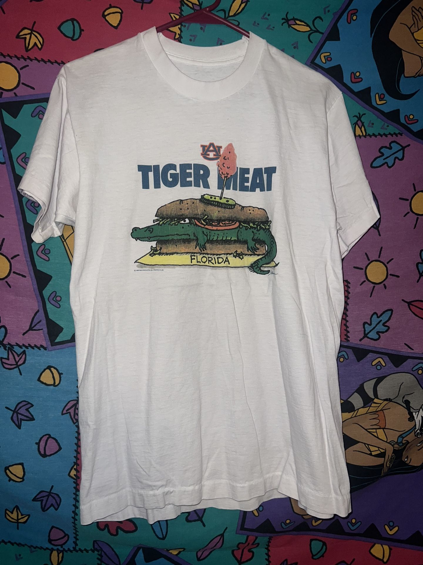 vintage auburn tigers t shirt size M