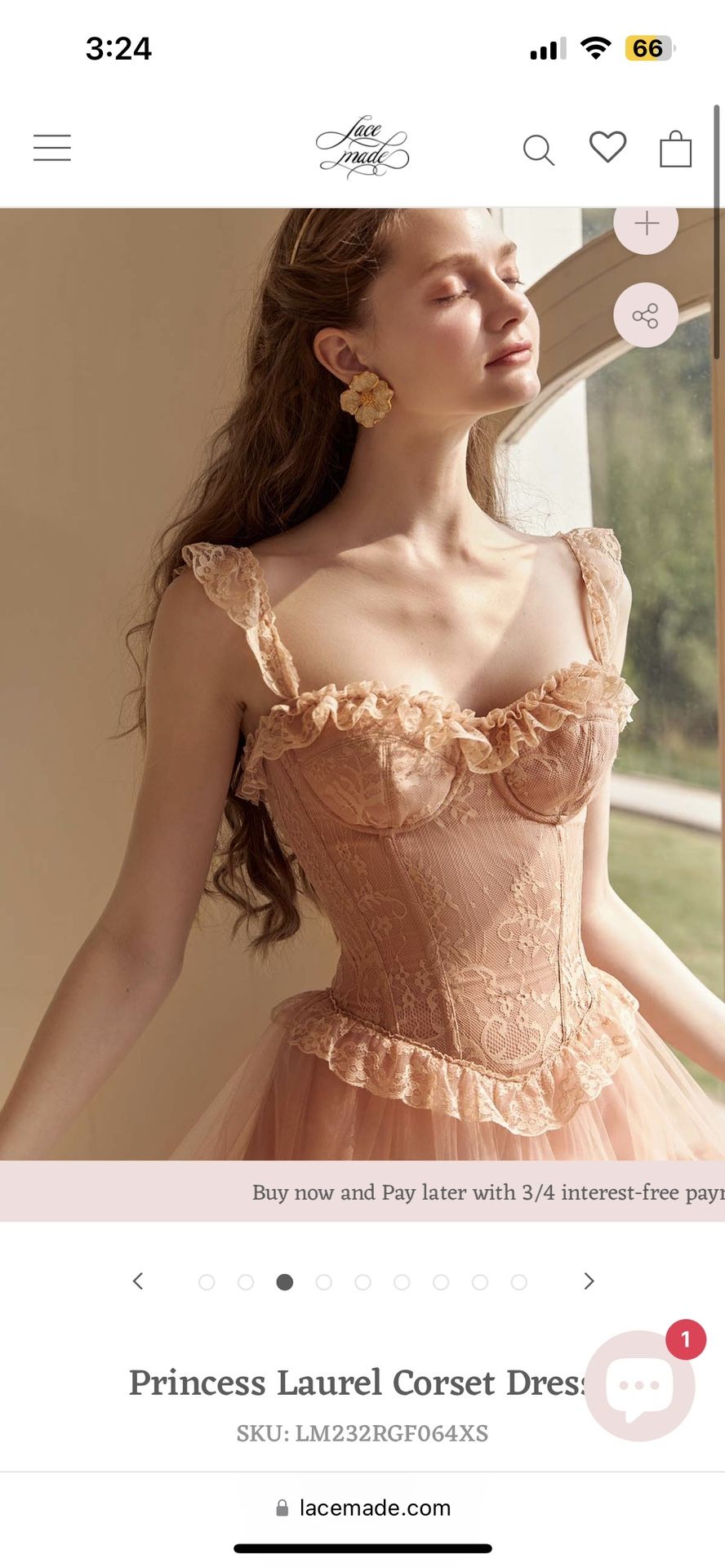 Lace Made Princess Laurel Corset Dress