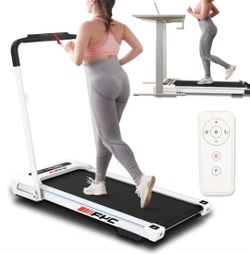 FYC Walking Pad Treadmill, 2 in 1 Folding Portable for Home & Office ( White)