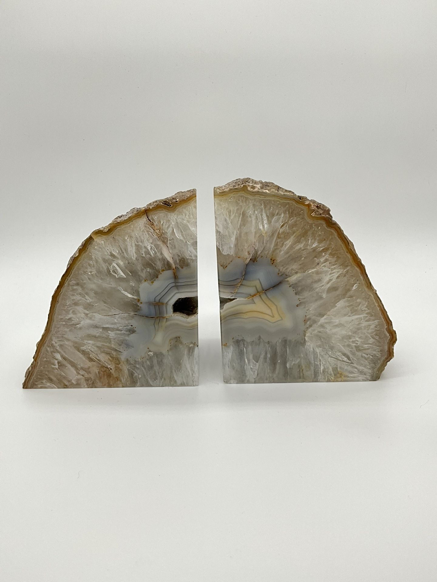 Brazilian  Geodes Book Ends