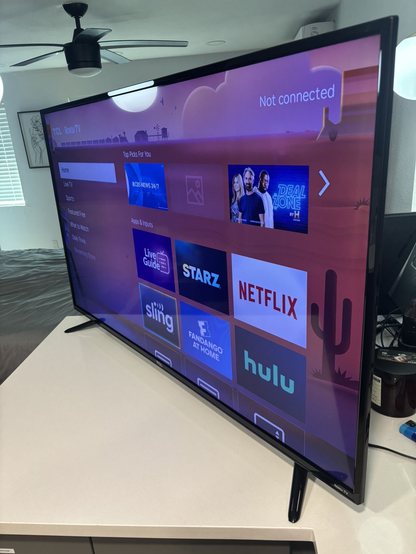 TCL 65” Series 4K UHD HDR Smart Roku TV