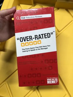 NEW ‘Over-Rated’ Meme Game (unopened) $10