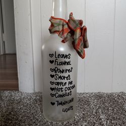 Fall Wine Bottle 