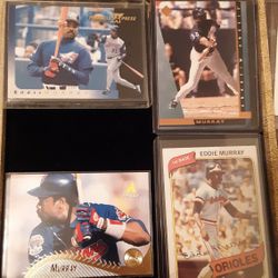 EDDIE MURRAY ( HOF) 4 Baseball CARDS