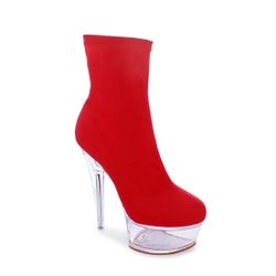 LILIANA MAFIA-5 CLEAR PLATFORM HIGH HEELS
