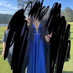 Royal Blue Prom Dress Size 2