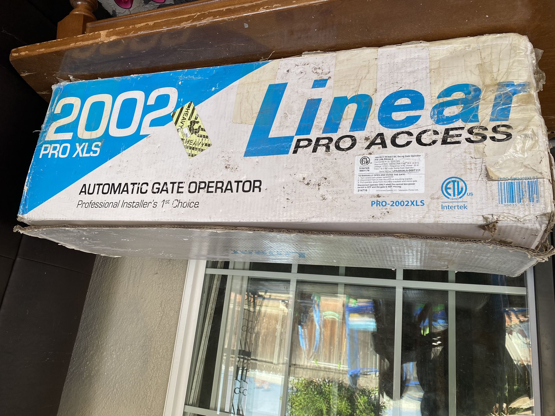 Liner Pro Access 2002 Pro XLS Automatic Gate Operator