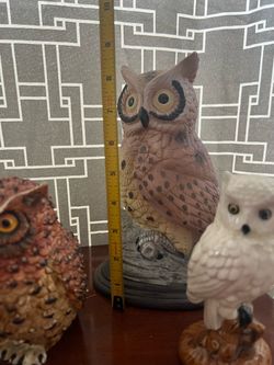Decorative Owl Figurine Set of 3