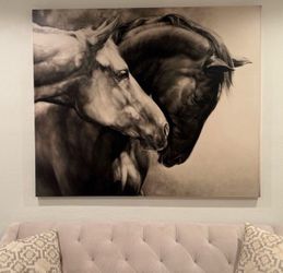 Horse painting. Wall art. Art