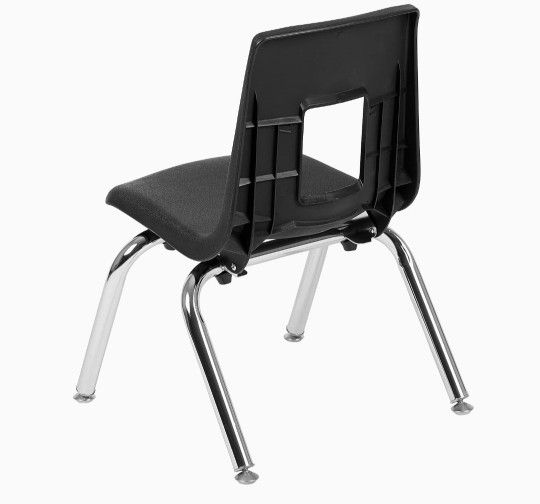 Flash Furniture Mickey Advantage Black Student Stack School Chair - 12-inch