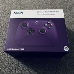 8BitDo Ultimate 2 Wireless Controller, Purple NEW