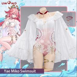 Genshin Impact Uwowo Yae Miko Cosplay Swimsuit 