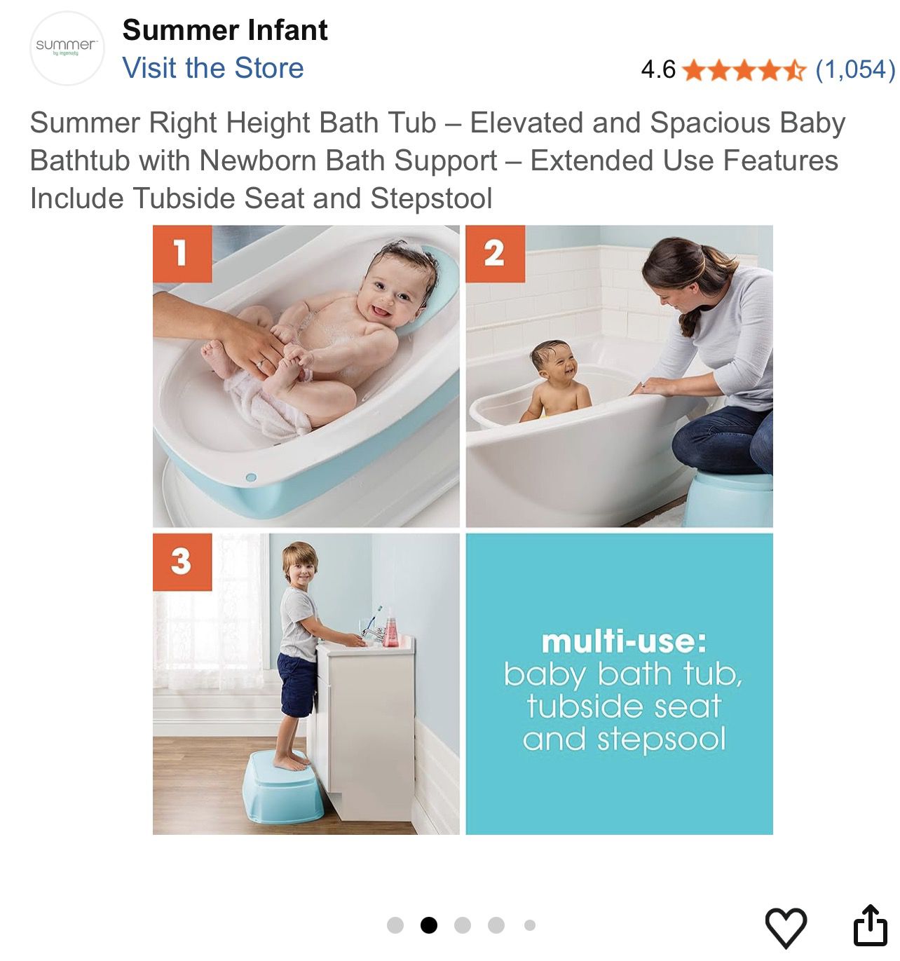 Summer Infant bath tub