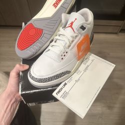 Reimagined White Cement 3s Size 9.5