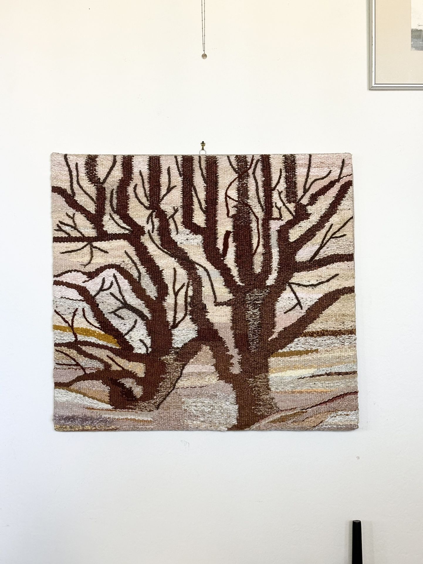 Vintage Textile Art - Easy To Hang