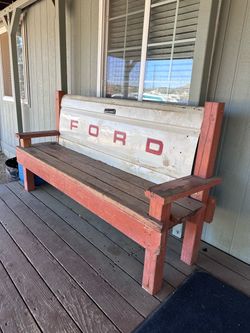 Ford Tailgate Bench Handmade Wood
